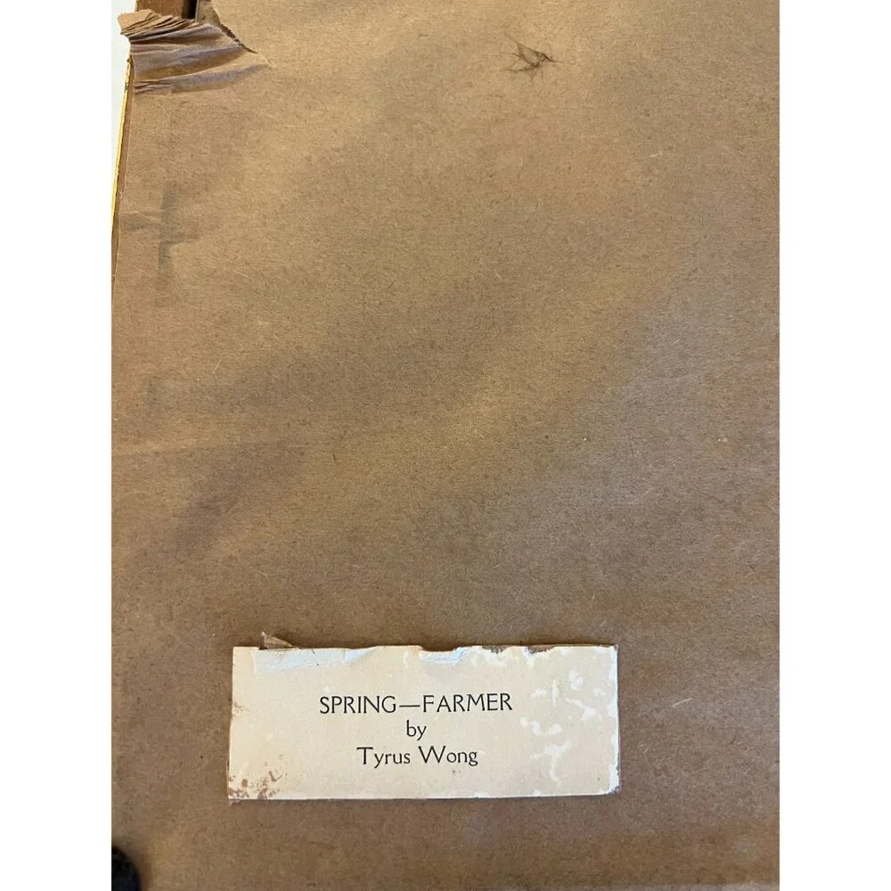 Tyrus Wong Framed VTG Watercolor Prints a Trio of Seasons, Disney Famed Artist - Picture 6 of 10